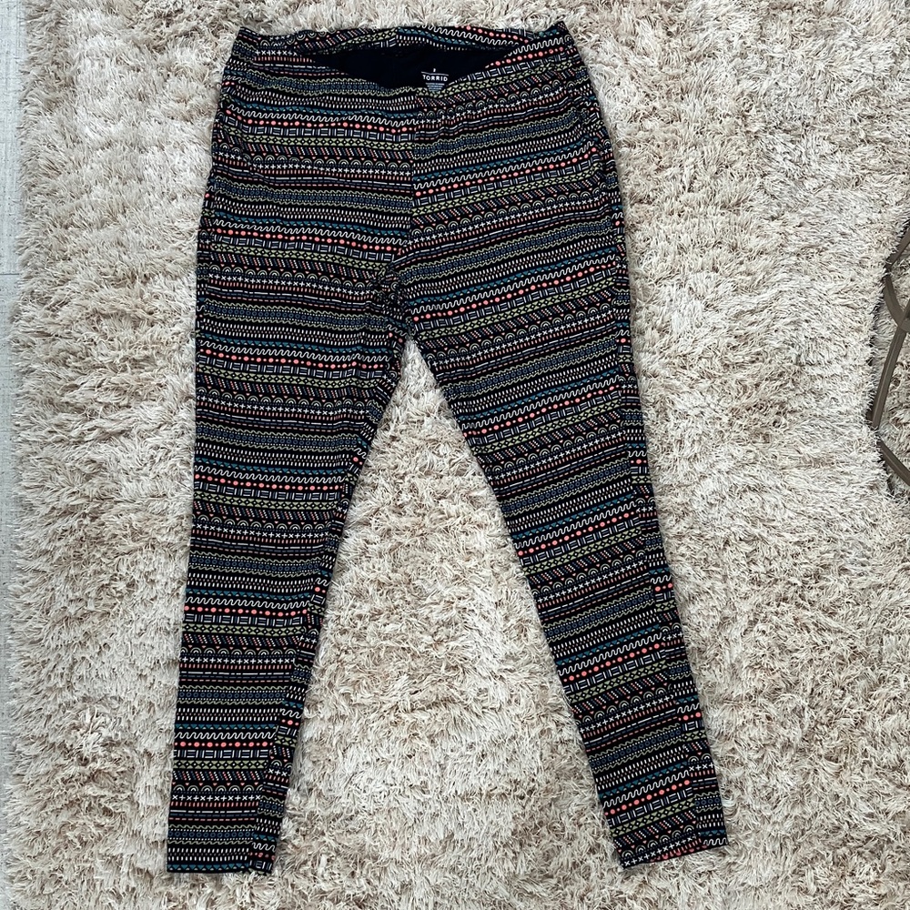 Torrid Multicolor Patterned Leggings - image 2